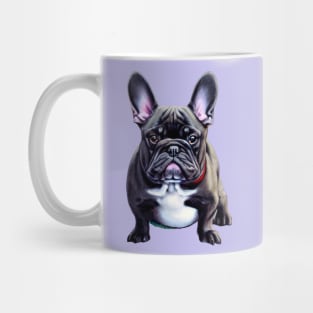 Fluffy Blue French Bulldog Feeling Cute Bulldog Puppy Mug